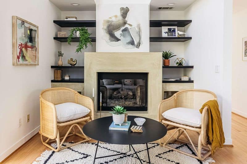 Floor-to-Ceiling Bookshelves
