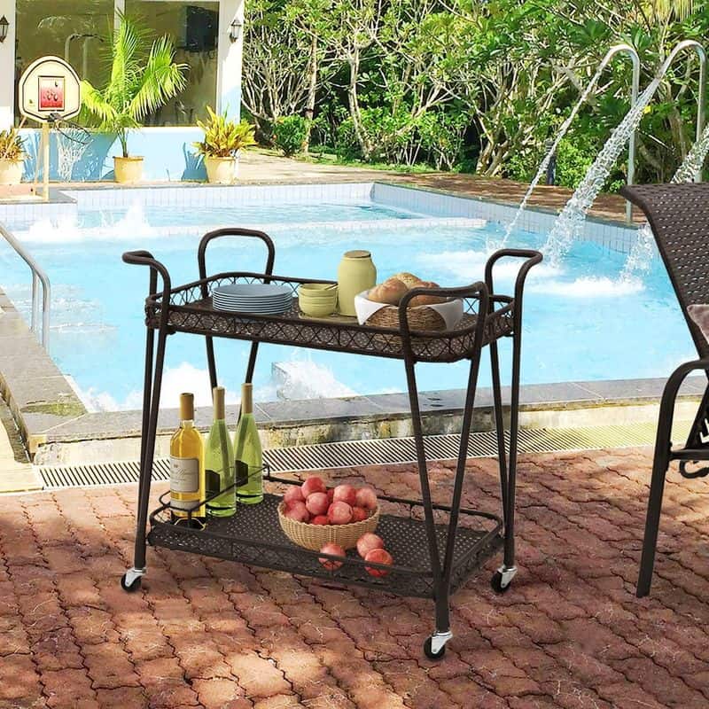 Retro Outdoor Bar Cart