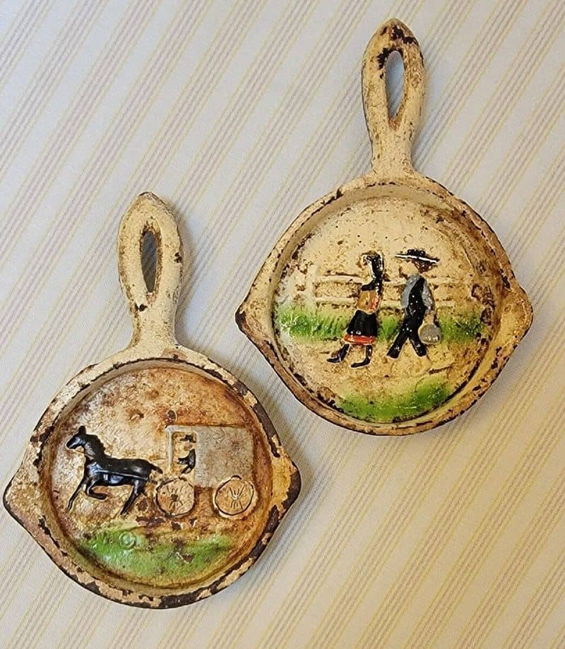 Worn Iron Skillets
