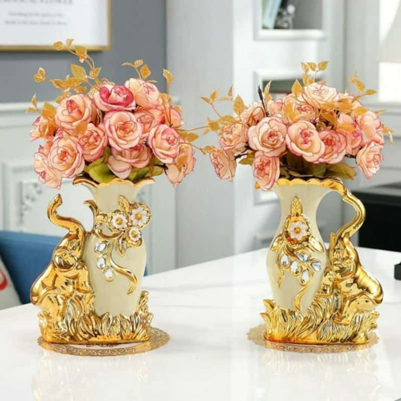 Ceramic Vases as Centerpieces