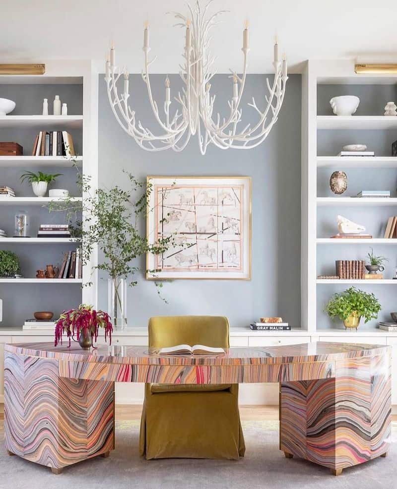 Chic Velvet Home Office