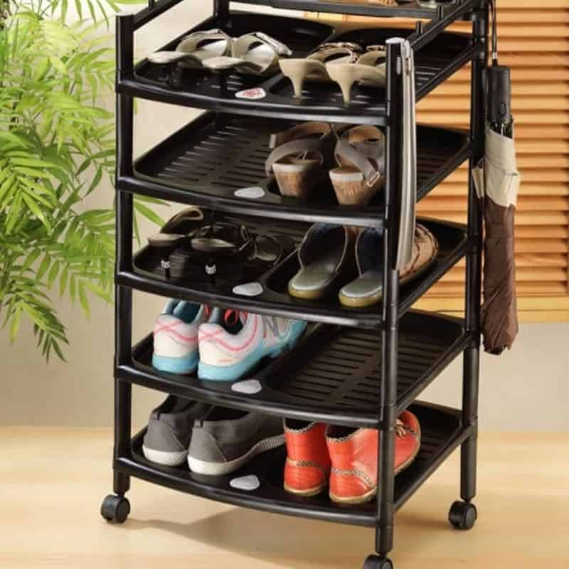 Rolling Shoe Bin