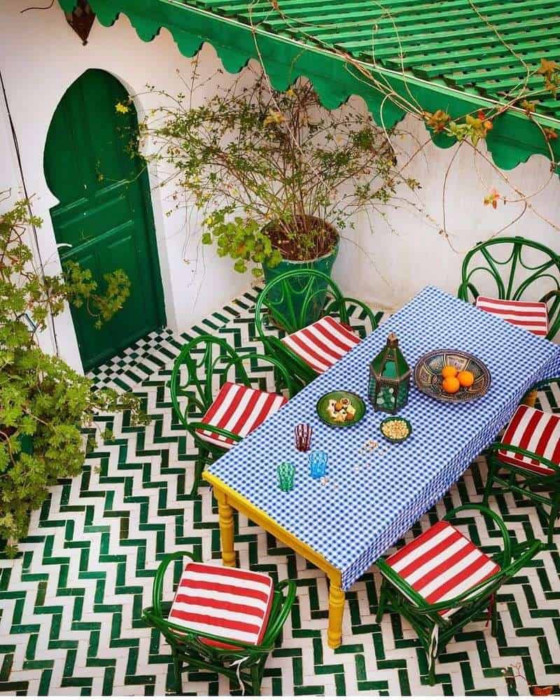 Colorful Outdoor Patio