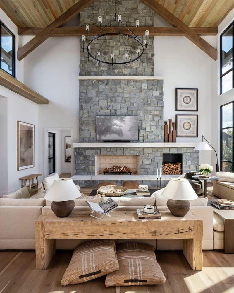 Cozy Fireplace Focus