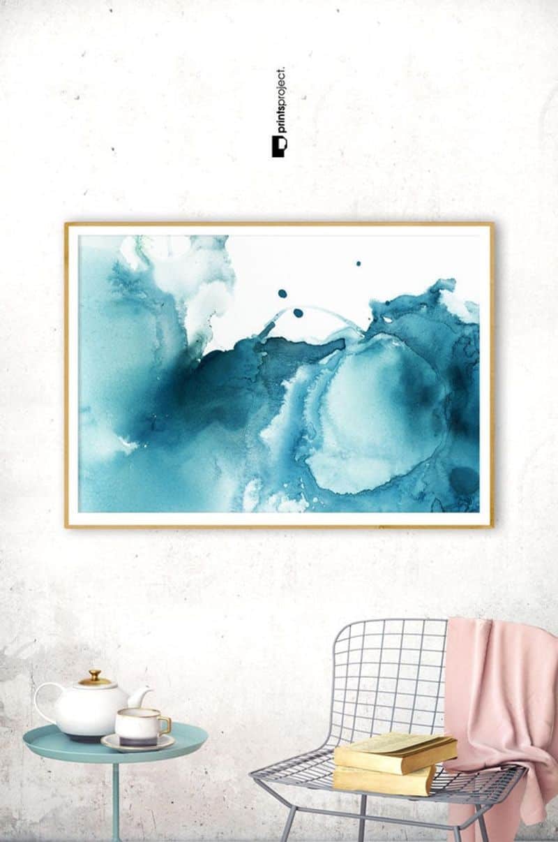 Abstract Watercolor Art Print