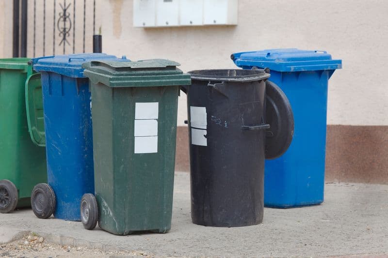 Empty and Sanitize Trash Bins