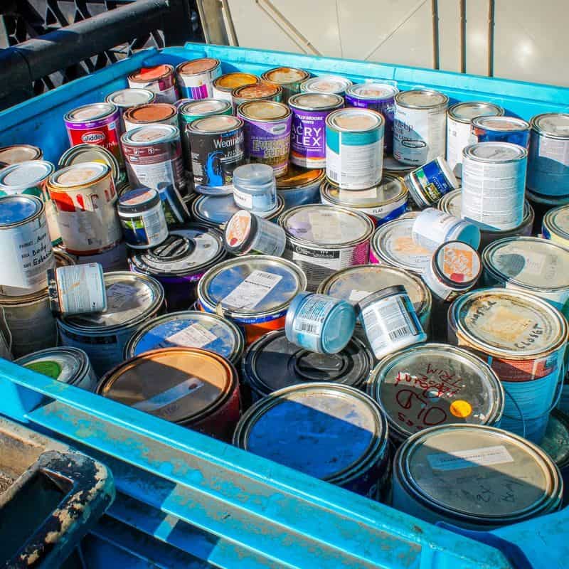 Expired or Unused Paint Cans