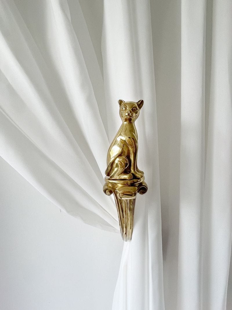 Feline Curtain Tiebacks