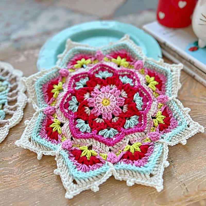 Festival of Colors Yarn Mandala