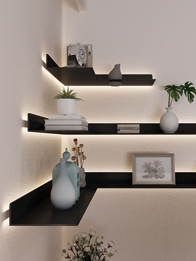 Floating Corner Shelves