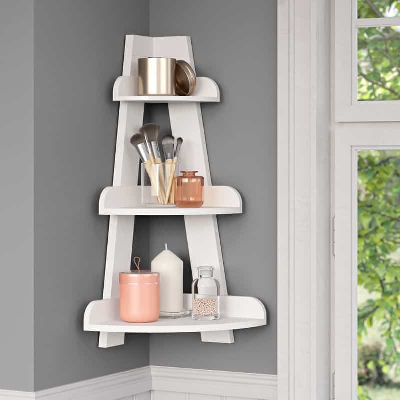 Corner Ladder Shelf