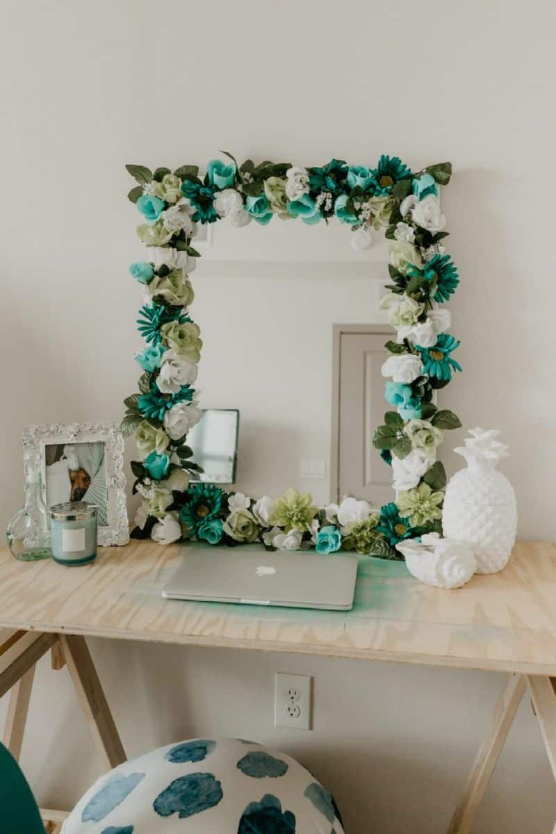 Flower Framed Mirrors