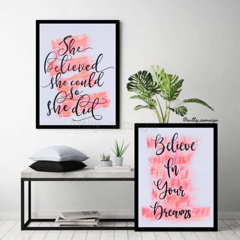 Framed Inspirational Quotes