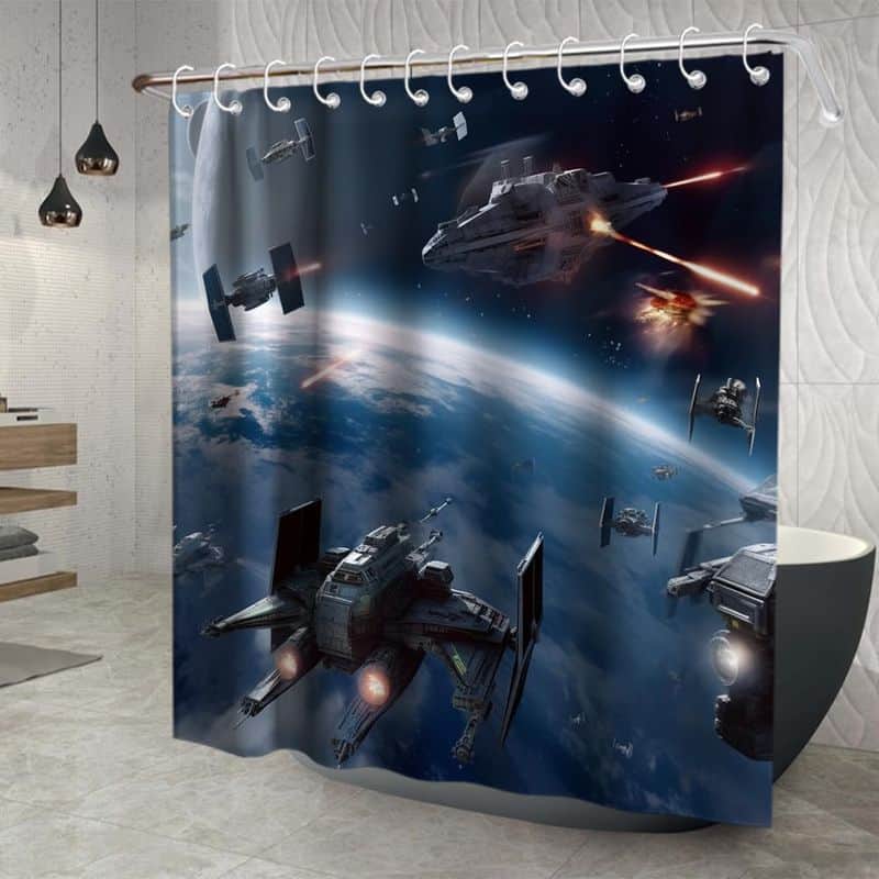 Geeky Shower Curtain Print
