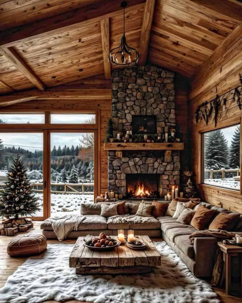 Install a Stone Fireplace