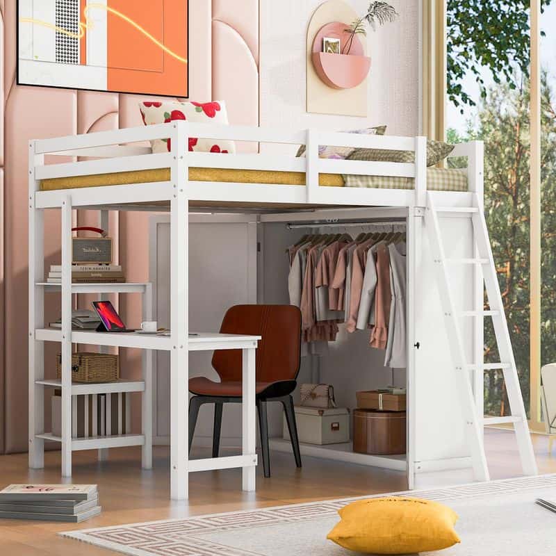 Loft Bed with Workspace