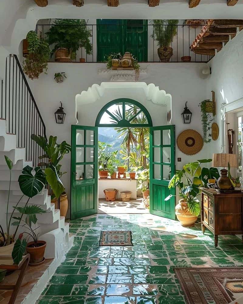 Mediterranean Courtyard Atrium