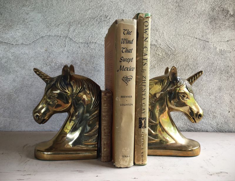 Brass Animal Bookends