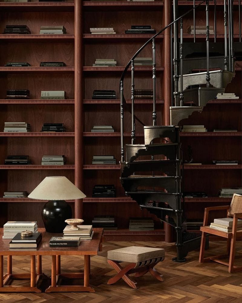  Mid-Century Medieval Library