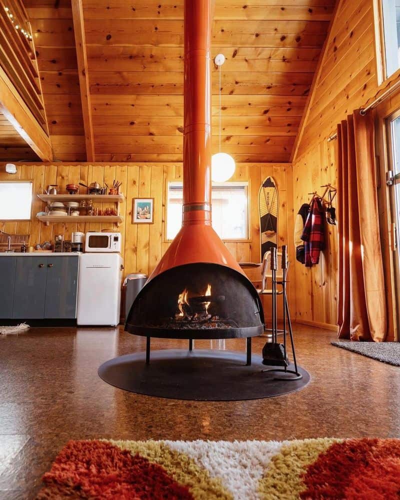 Mid-Century Modern Fireplace