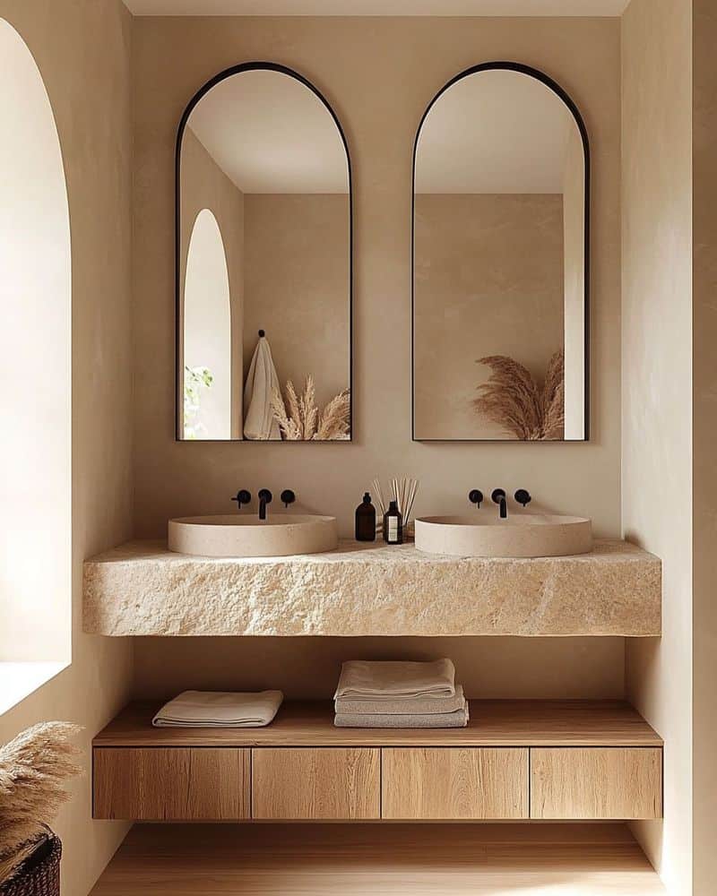 Minimalist Vanities with No Storage