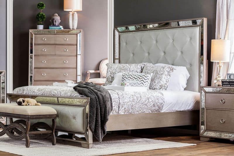 Mirror Tile Headboard