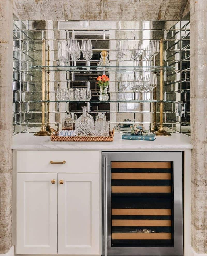 Mirrored Backsplash