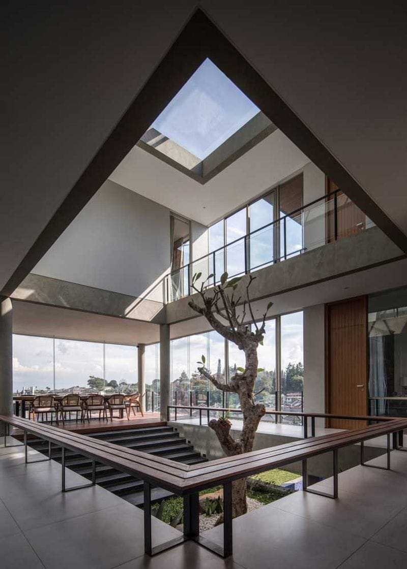 Modern Geometric Atrium