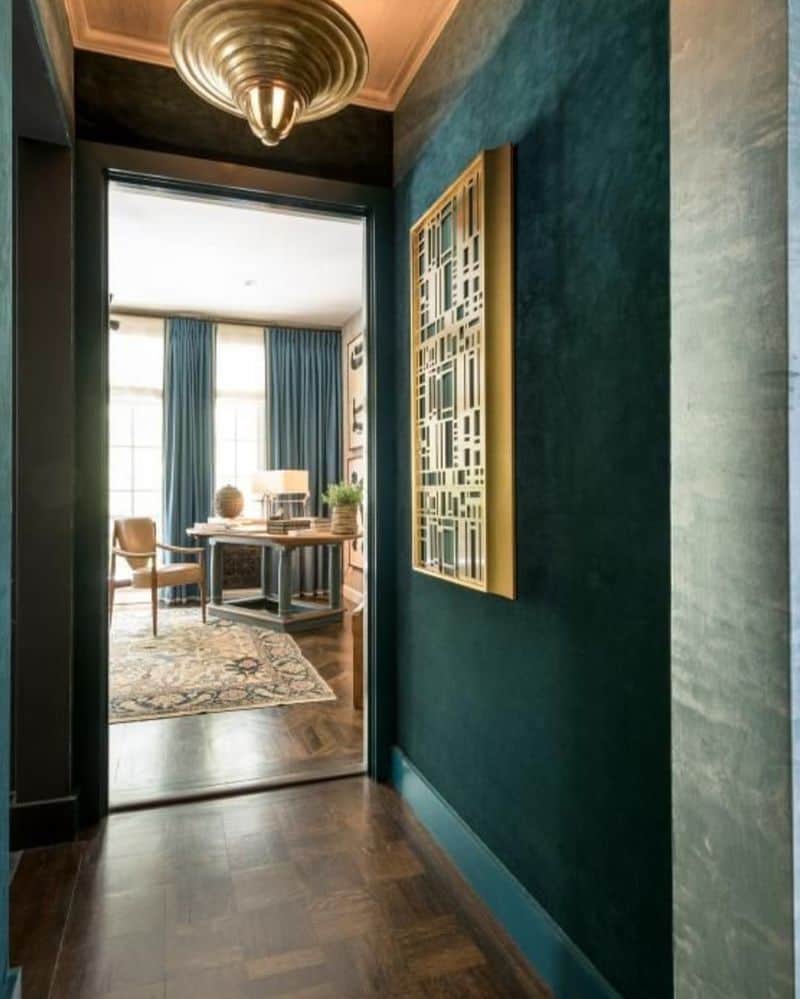 Modern Velvet Hallway