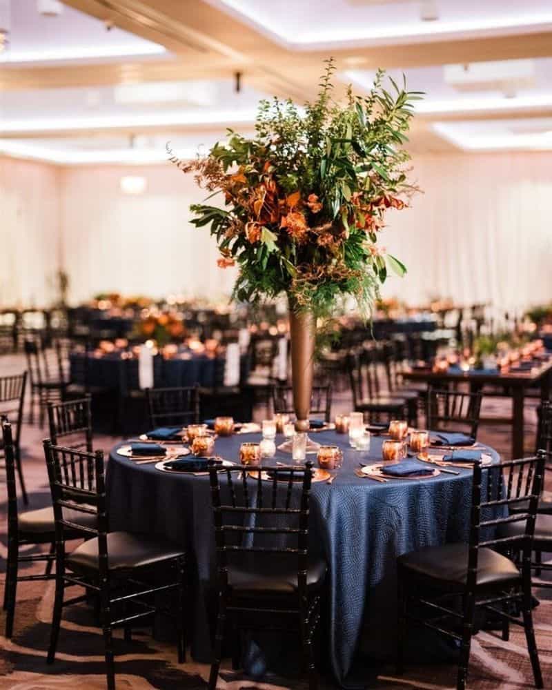 Navy, Blush, and Rose Gold Romance