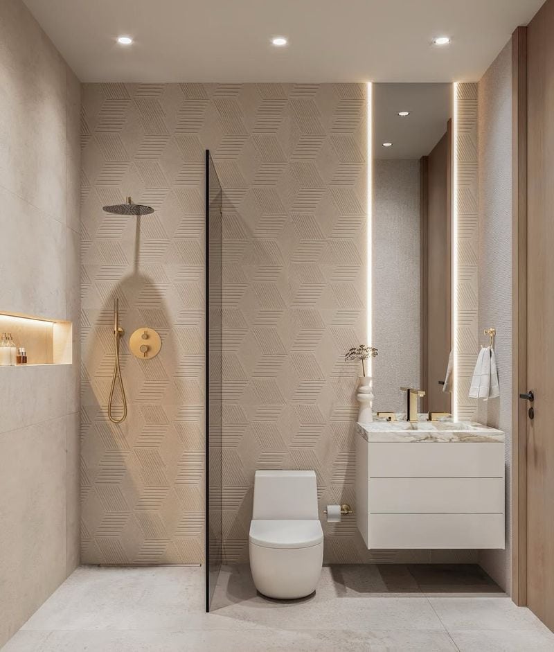 Neutral Matte Bathroom Tiles