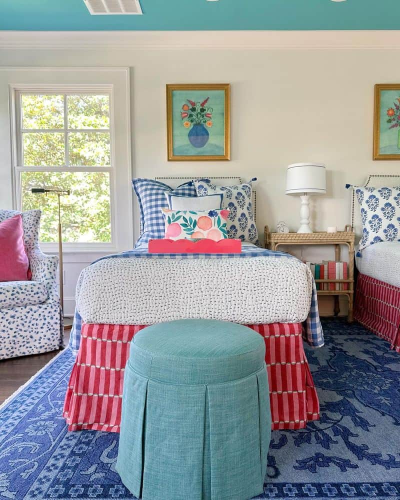 Opt for a Pink and Blue Palette