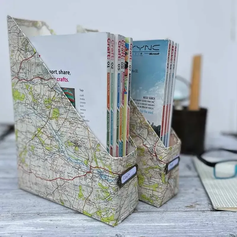 Transform Cereal Boxes into Magazine Holders