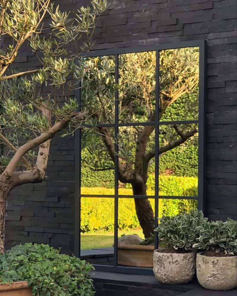 Outdoor Mirror Wall