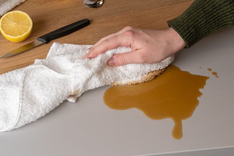 Not Cleaning Spills Immediately