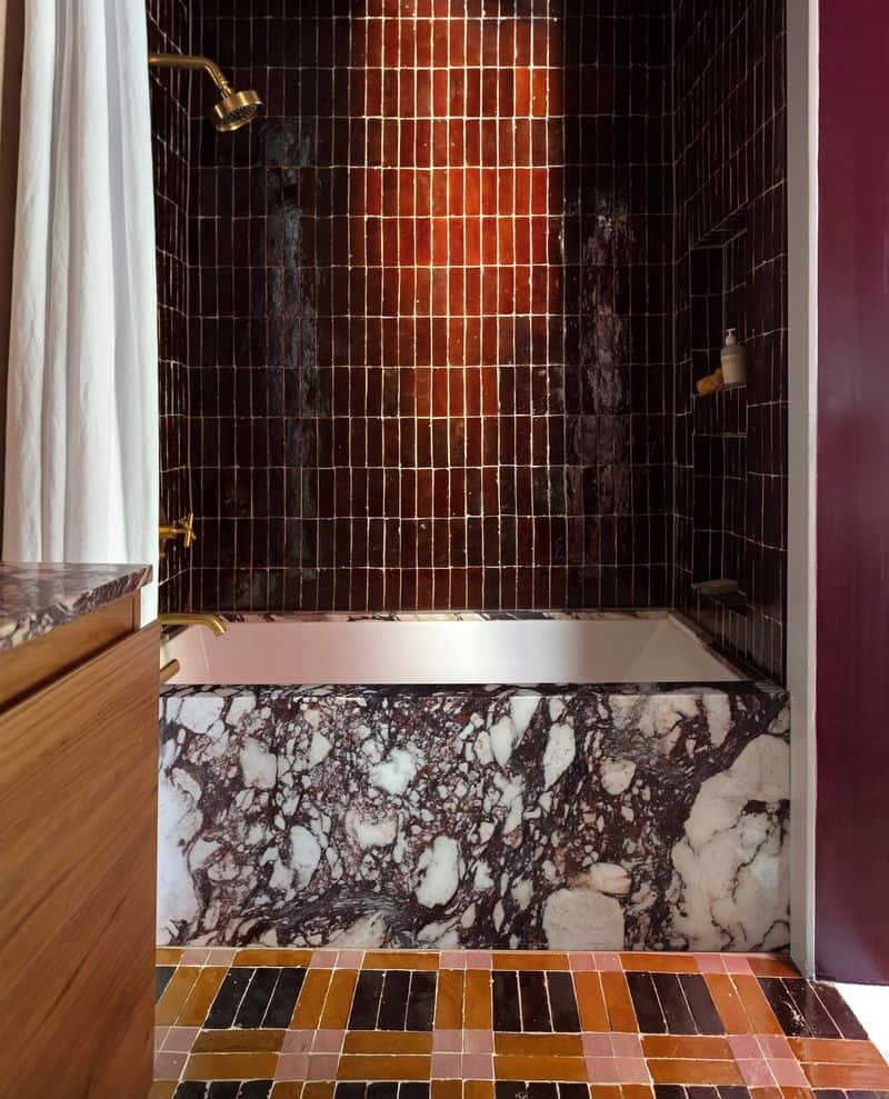 Patterned Stone Tile Floors