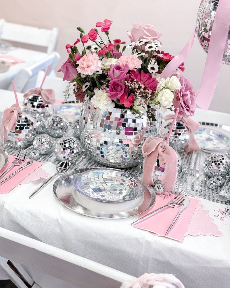 Pink, Gray, and Silver Chic