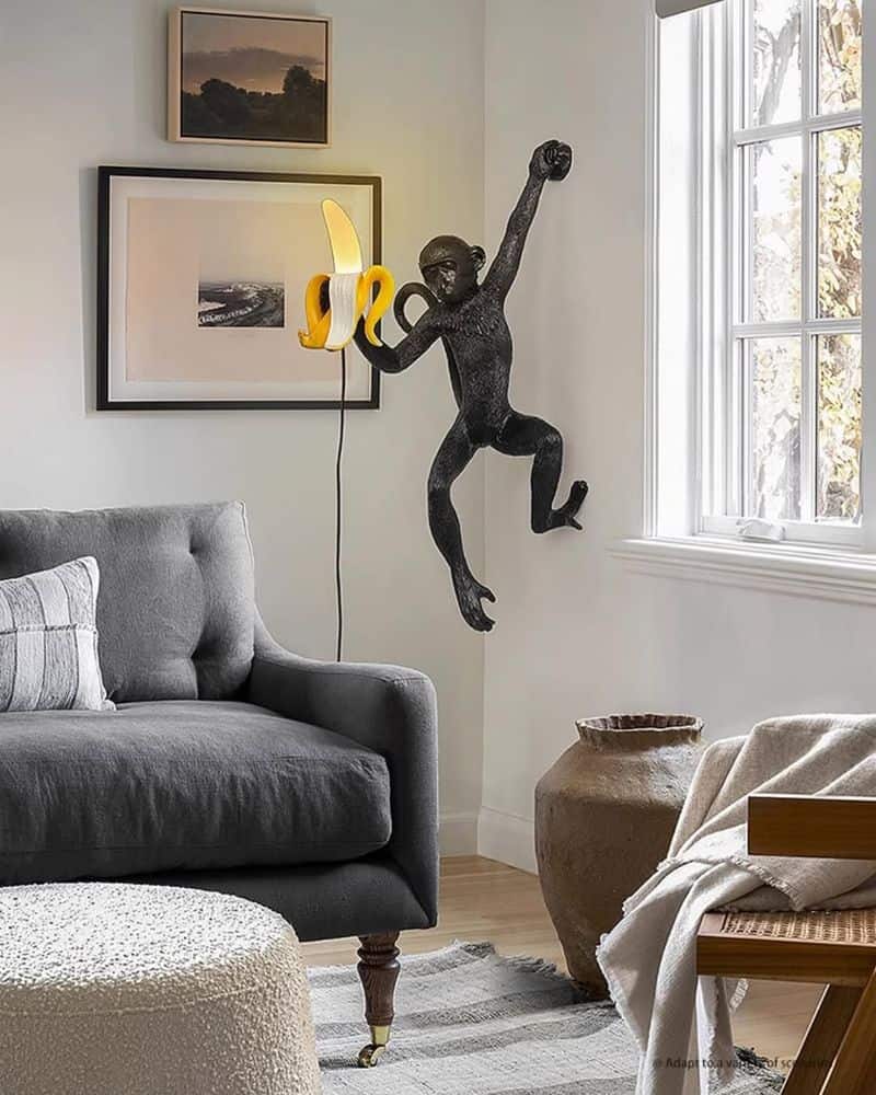Playful Monkey Lamp
