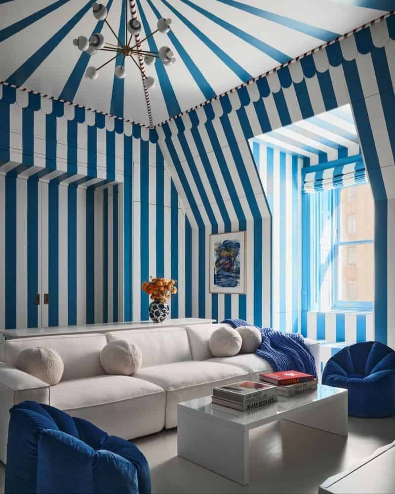 Playful Striped Room