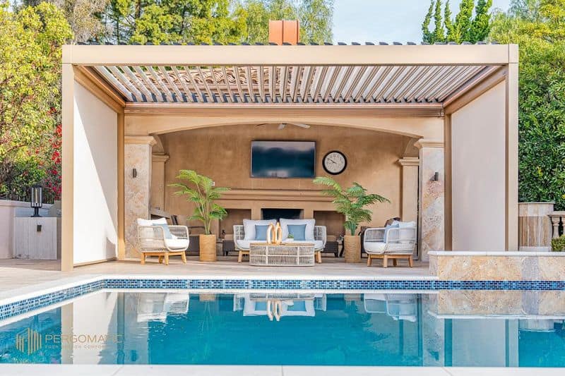 Poolside Pergola