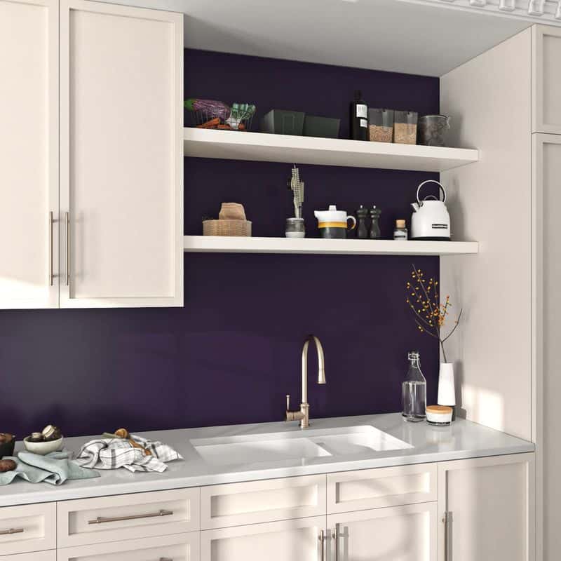 Purple Accent Wall