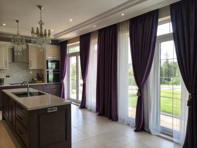 Purple Curtains and Blinds