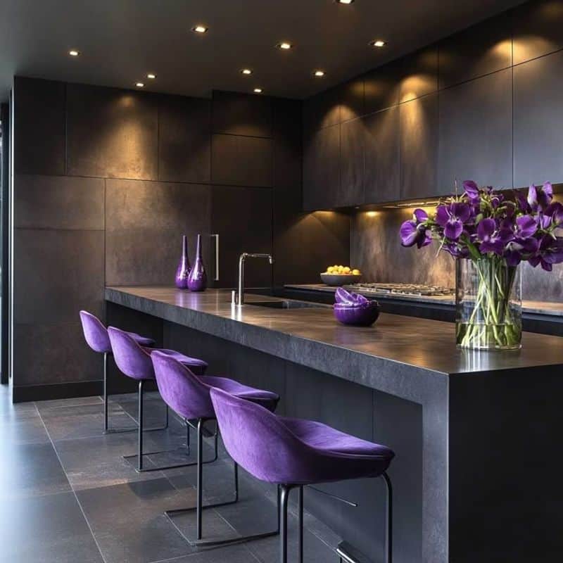 Purple Dining Set