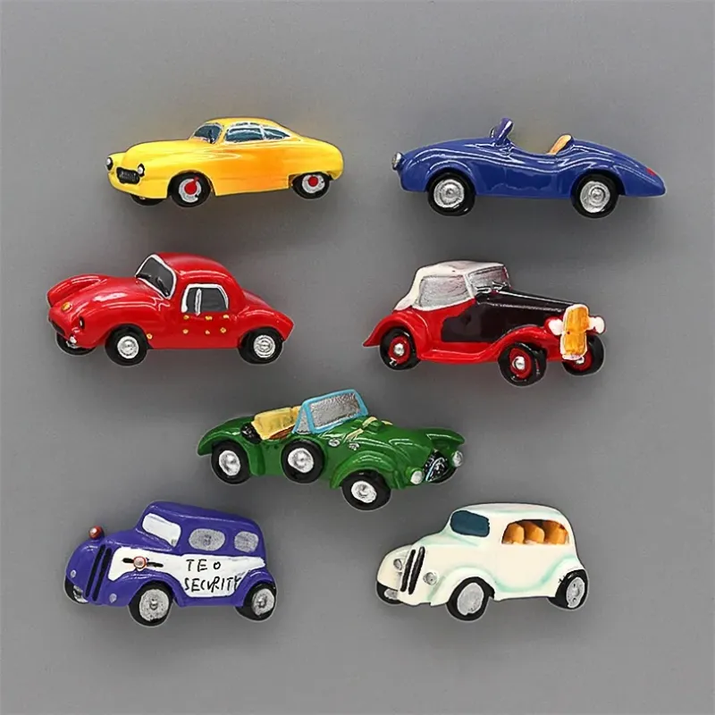 Toy Cars as Refrigerator Magnets