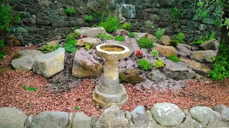 Antique Stone Birdbath
