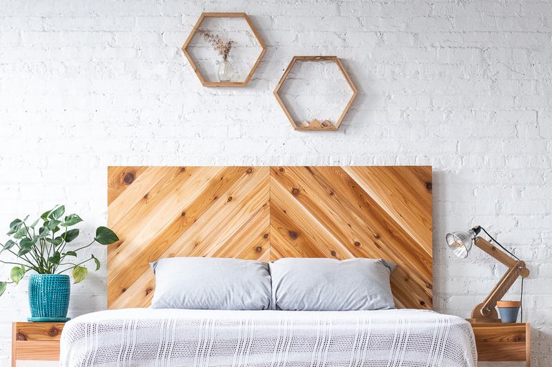 Raw Wood Headboard