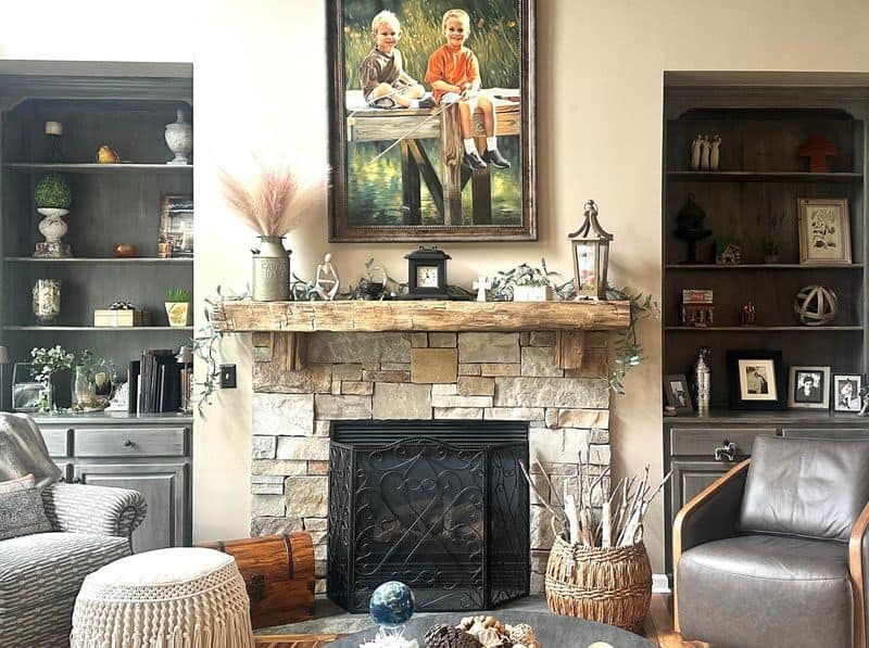 Reclaimed Wood Mantel