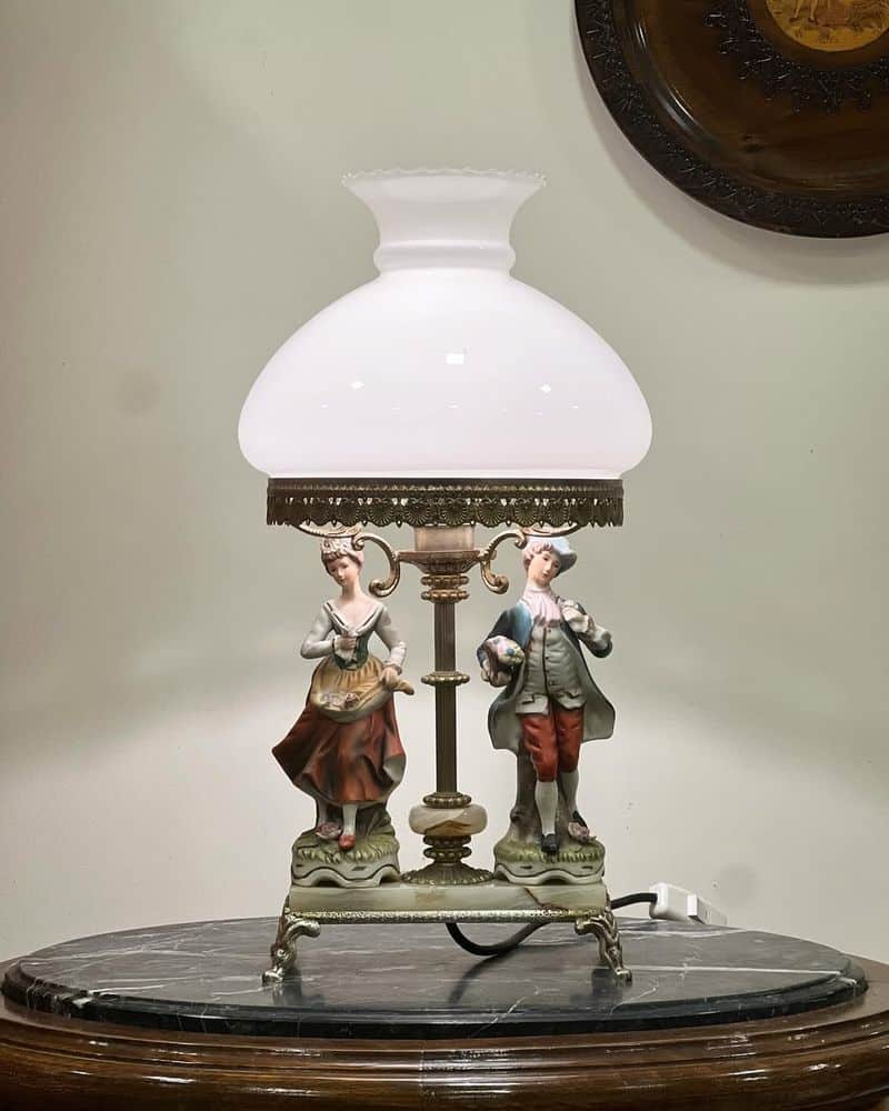 Porcelain Figurine Lamp