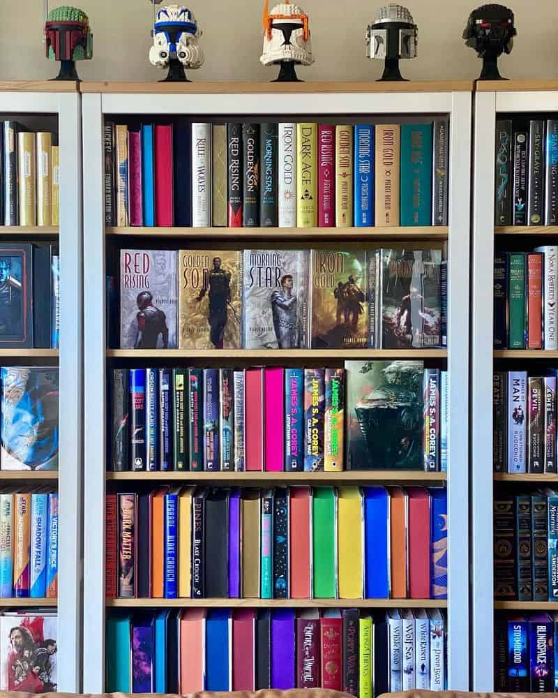Richly Decorated Bookshelf