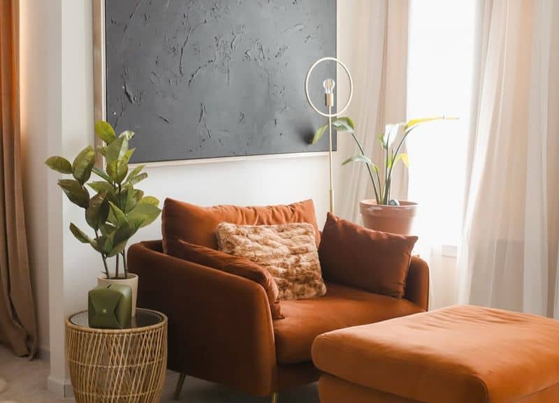 Rust-Toned Furniture Accents